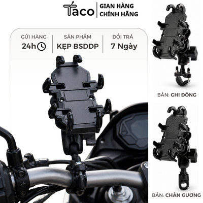 Giá Đỡ Kẹp Điện Thoại Xe Máy BSDDP Chống Rung Cao Cấp, Gắn Ghi Đông Chân Gương Chắc Chắn Chống Trộm