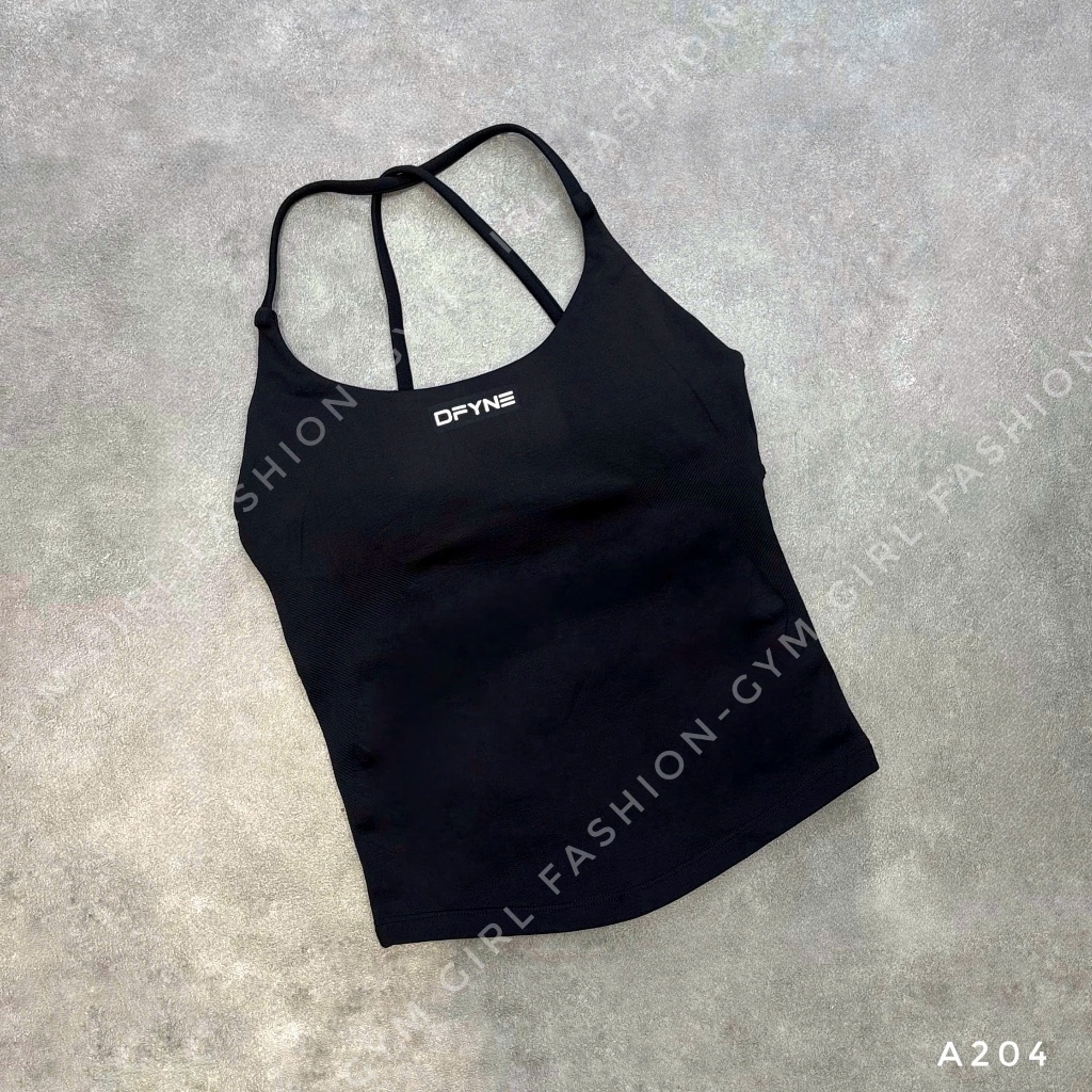 [New] DFYNE A204 Twist Longline  Bra Quai Yếm Mềm Mịn Cho Yoga Gym G-Fashion