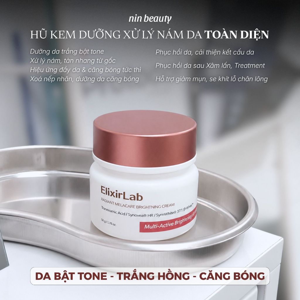 Kem nám Elixirlab Radiant Melacare Brightning Cream Ver 2 50g
