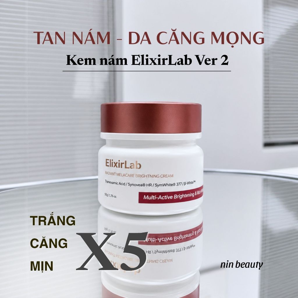 Kem Nám V2 Elixirlab Radiant Melacare Brightning Cream 50g