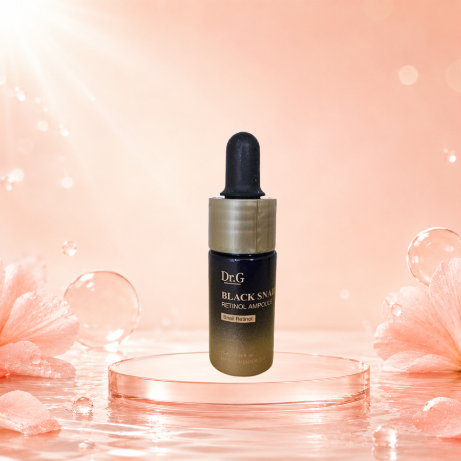 (MINI 10ml) Tinh chất ngừa lão hóa DR.G Black Snail Retinol Ampoule