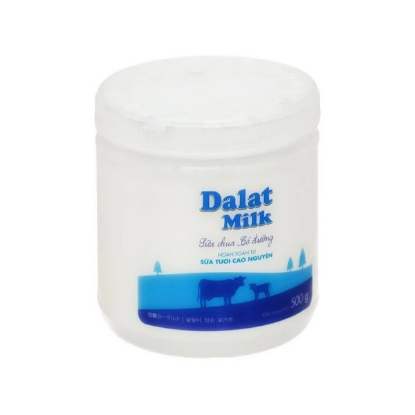 [Date Mới] Sữa Chua Dalat milk Ăn 500Gr Ko Đường Có Đường