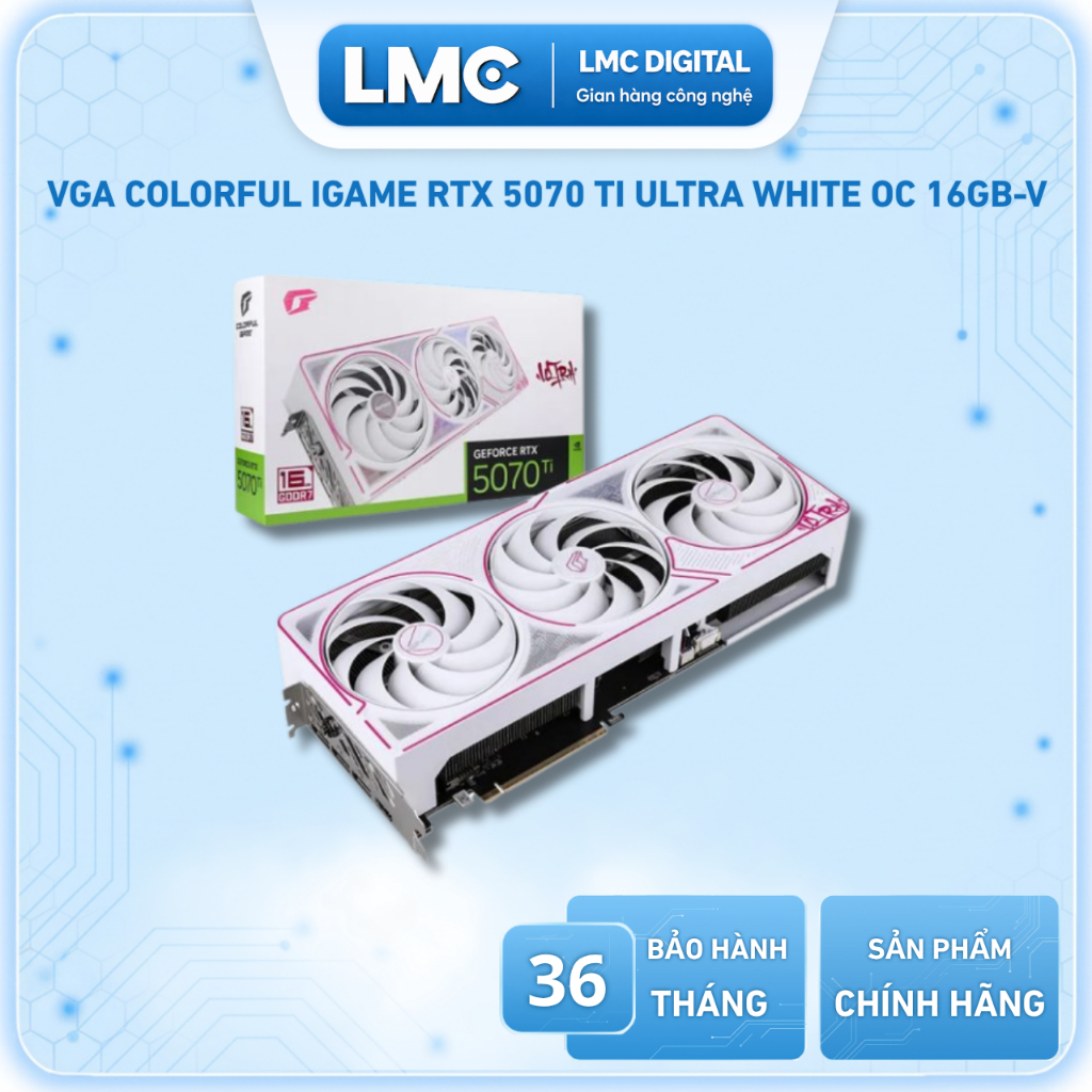 VGA Colorful iGame GeForce RTX 5070 Ti Ultra White OC 16GB-V