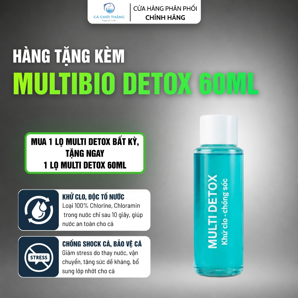 [HÀNG TẶNG] Multi Detox 60ml (Bản mới) - Khử Clo, khử độc tố trong nước và kim loại nặng, an toàn Sả