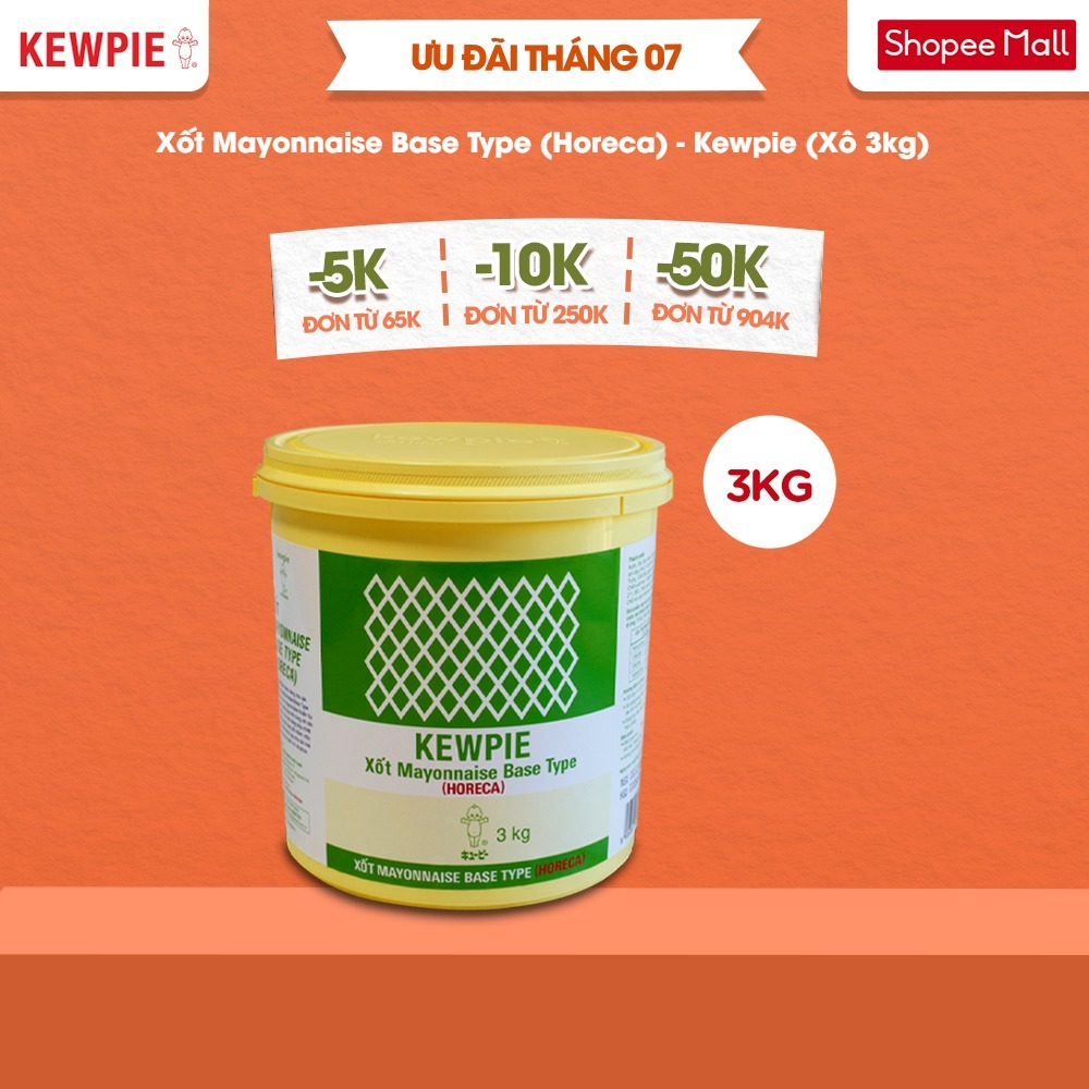 Xốt Mayonnaise Base Type (Horeca) - Kewpie (Xô 3kg)