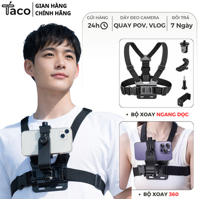 Dây Đeo Ngực Điện Thoại Camera Hành Trình - Bộ Xoay 360