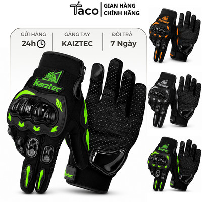 Găng Tay Xe Máy Full Ngón Karztec Có Gù Bảo Hộ Chống Trượt, Chống Va Đập, Thoáng Khí, Bao Tay Moto Biker Cao Cấp