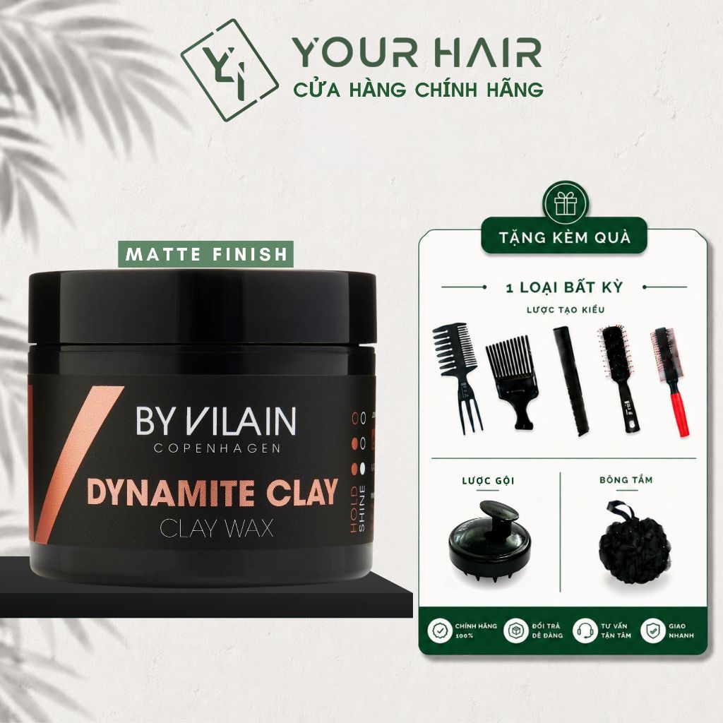 Sáp vuốt tóc By Vilain Dynamite Clay - 65ml