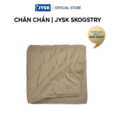 Chăn chần | JYSK SKOGSTRY | polyester | màu cát đậm | R130xD180cm