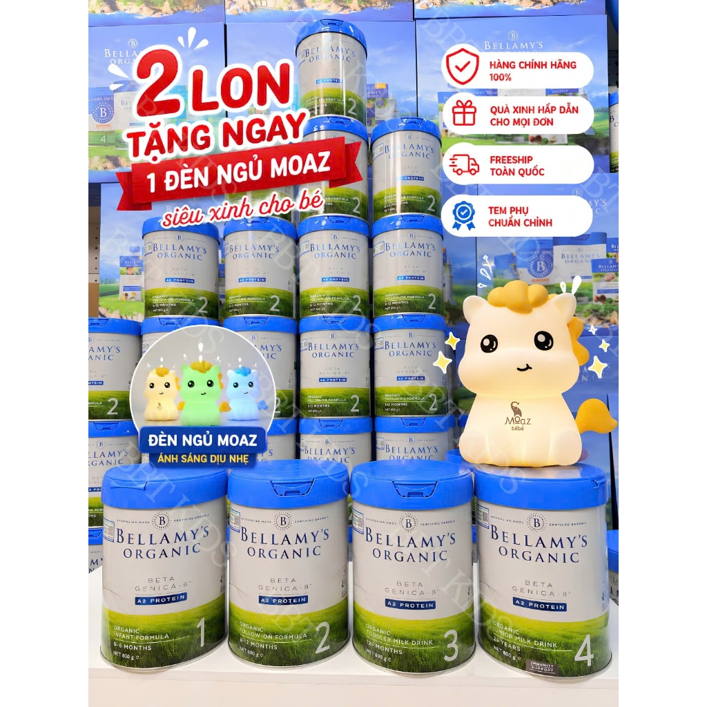 [COMBO 2 LON - KÈM QUÀ BELLAMY'S A2] - Sữa bột Bellamy's A2 Organic