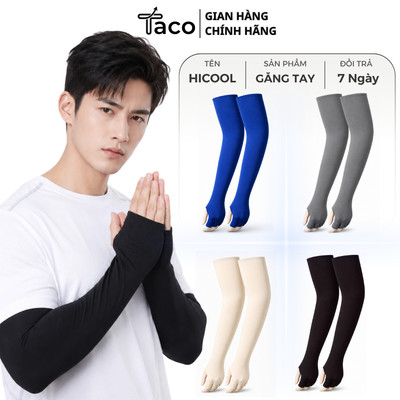 Găng Tay Dài Chống Nắng Nam Nữ Hicool Có Xỏ Ngón Chống Tia UV Mùa Hè Co Dãn Tốt