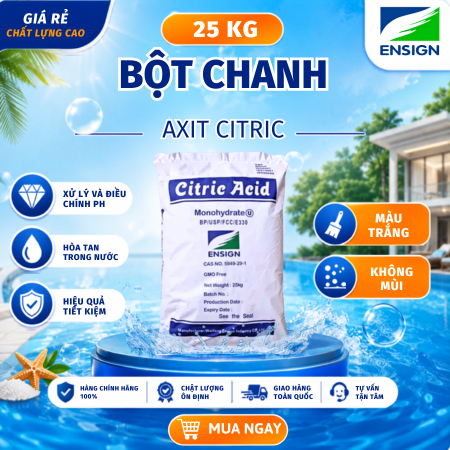 (Bao 25KG) Bột Chua Axit Citric, Bột Chanh Tẩy Rửa, Bột Chanh Tạo Độ Chua Cho Thực Phẩm E330