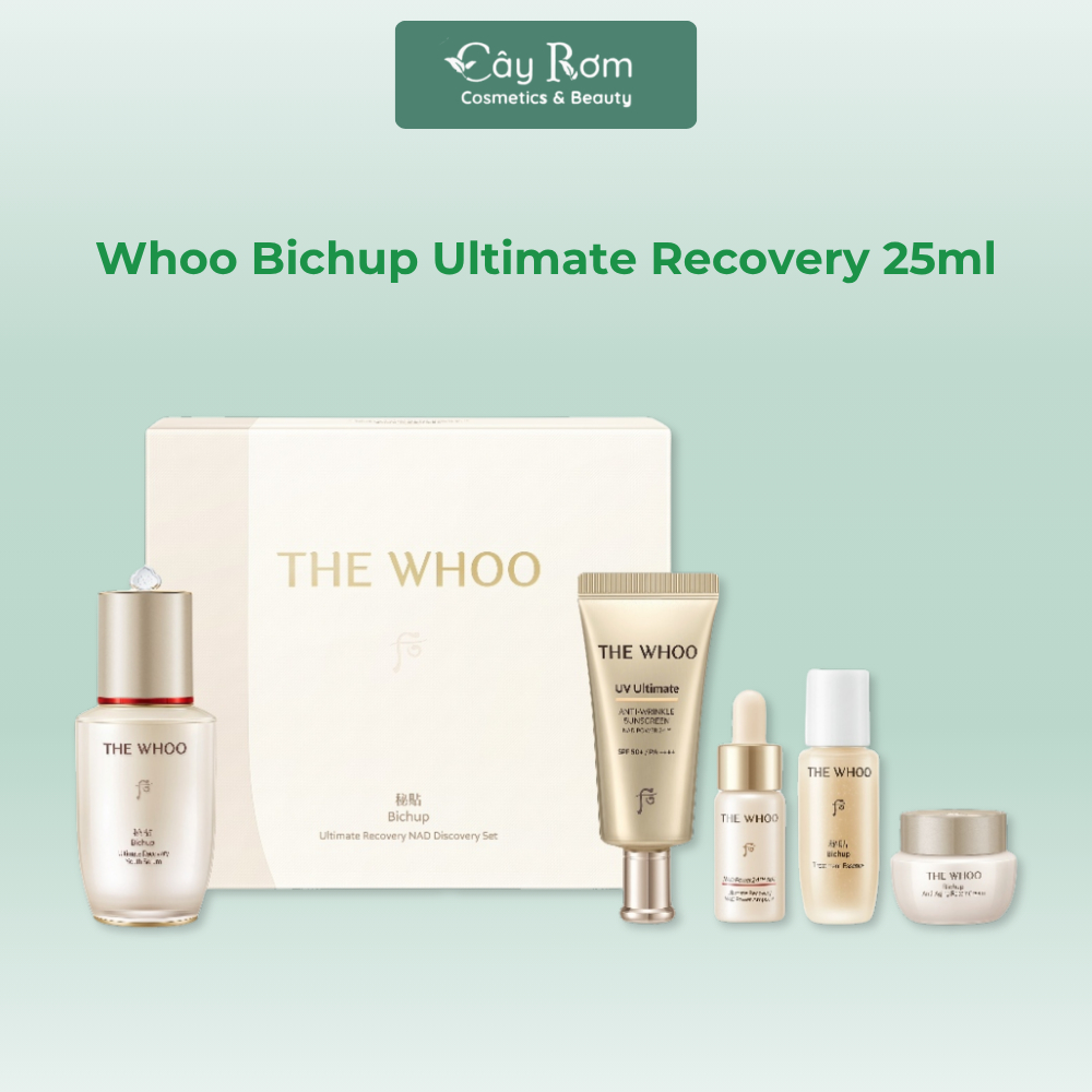 The Whoo Set tinh chất bichup 25ml WH Bichup NAD Discovery Set | Cây Rơm Cosmetics