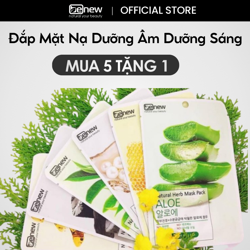 Mặt Nạ Giấy BENEW Tinh Chất Thiên Nhiên Natural Herb Mask Dưỡng Trắng Da Cấp Ẩm 22ml