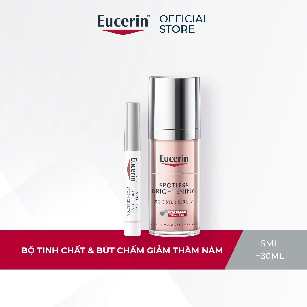 [LuciexEucerin]Bộ đôi Tinh chất Eucerin Spotless Brightening Booster30ml&Bút Chấm Spotless Brighteni