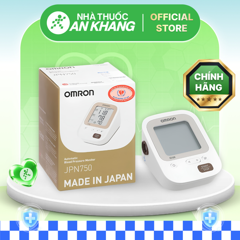 Máy đo huyết áp bắp tay OMRON JPN750 [Nhà Thuốc An Khang - Chính Hãng 100%]