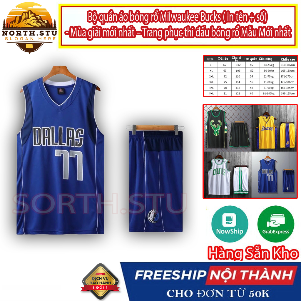 Áo bóng rổ NBA cao cấp cho nam - Lakers, Brooklyn, Bulls, GSW