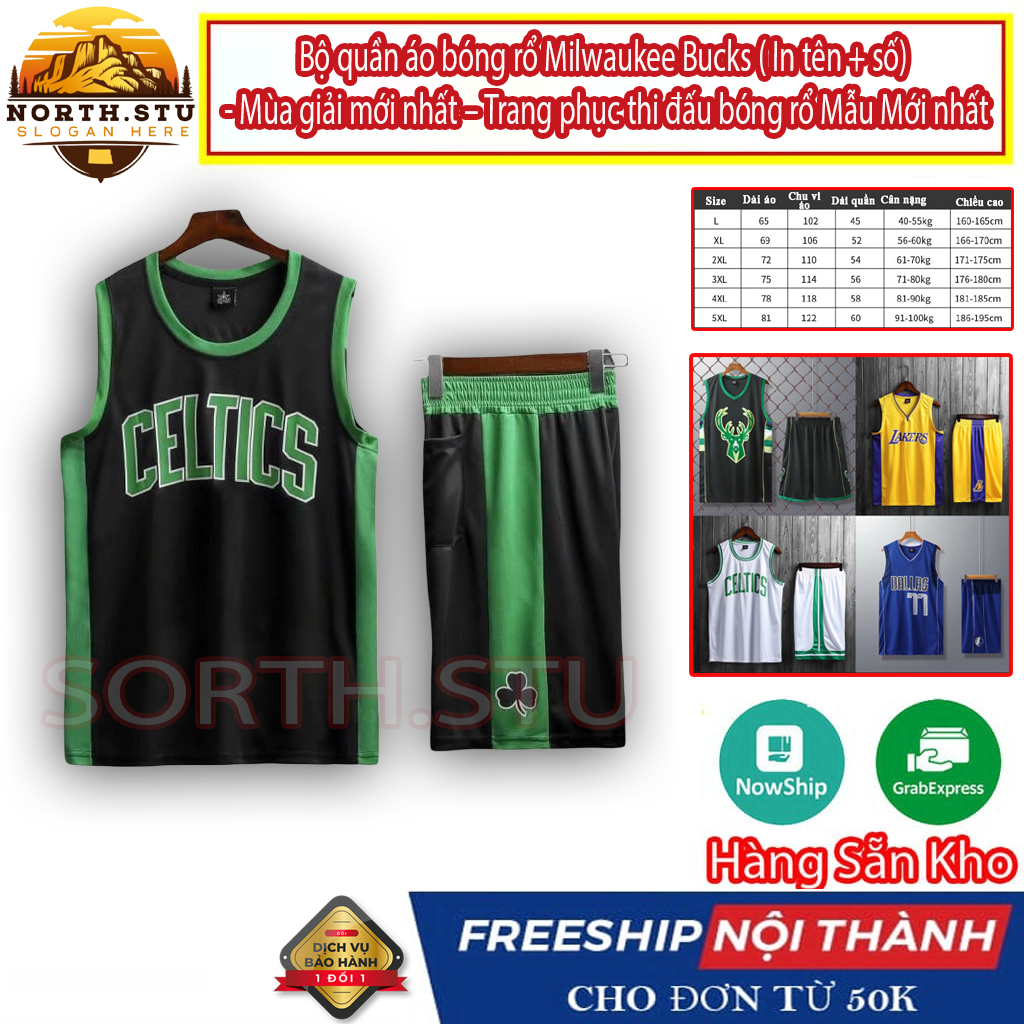 Áo bóng rổ NBA cao cấp cho nam - Lakers, Brooklyn, Bulls, GSW