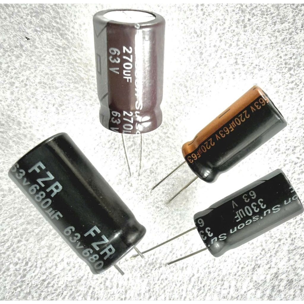 Sét 10con Tụ 63v 220uf,330uf,270uf,680uf