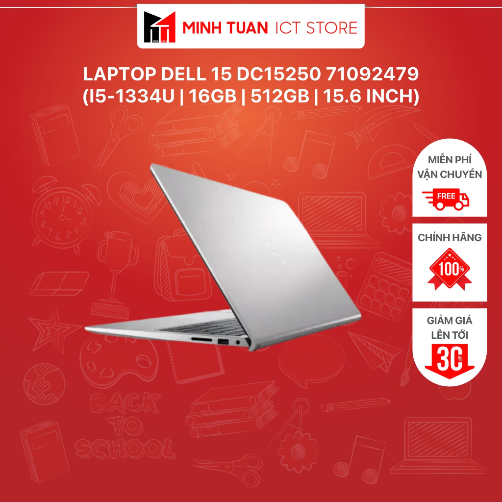 Laptop Dell 15 DC15250 71092479 (i5-1334U | 16GB | 512GB | 15.6 inch)
