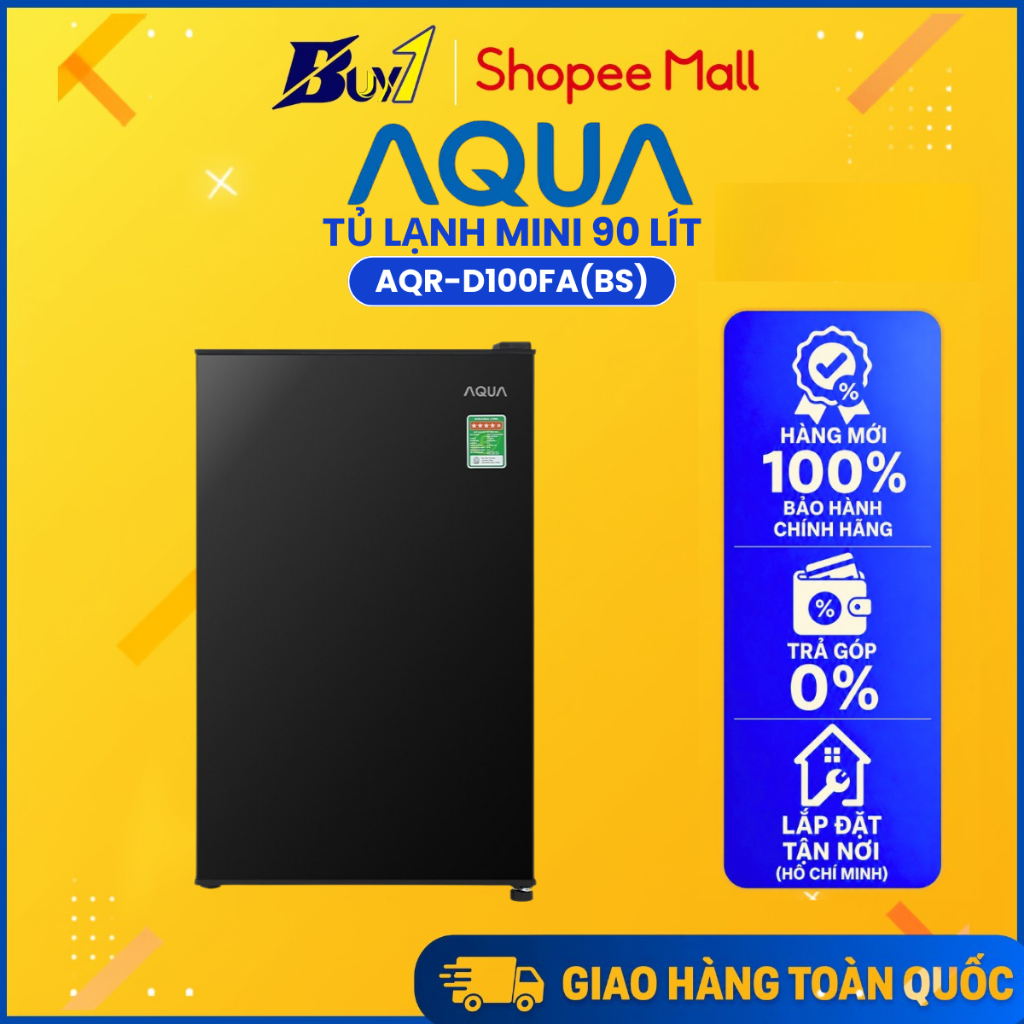 AQR-D100FA(BS) - Tủ Lạnh Aqua 90 Lít AQR-D100FA(BS) - Hàng Chính Hãng