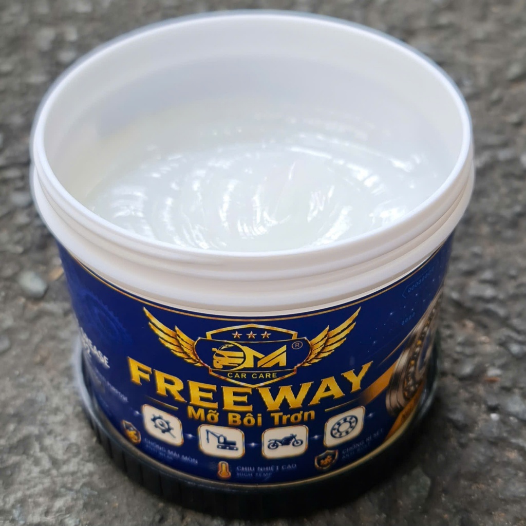 [MỠ BÔI TRƠN TRẮNG MẪU MỚI 2026] FREEWAY WHITE GREASE NGLI#3 450 GRAM