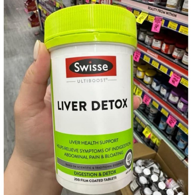 Swisse Ultiboost Liver Detox 200 Tablets thải độc gan swisse