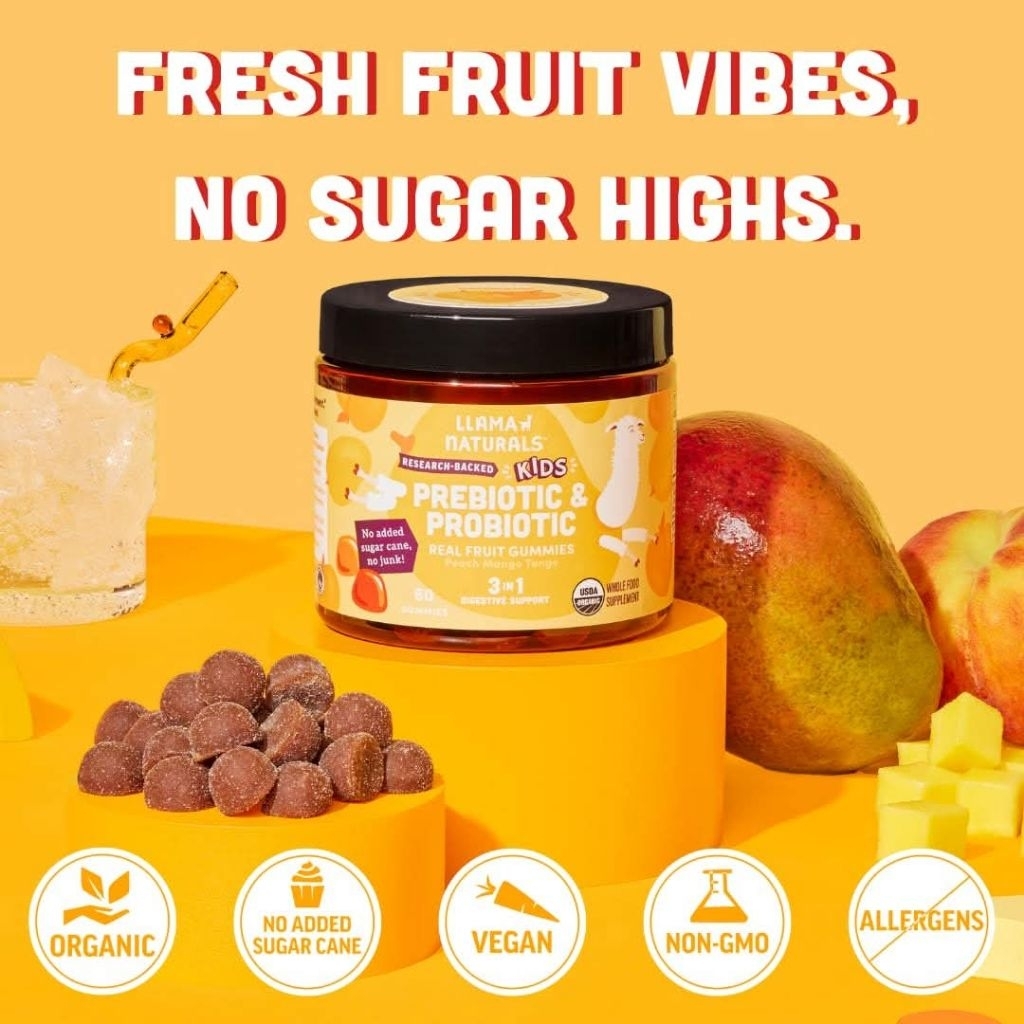 Kẹo dẻo vị đào Llama Naturals