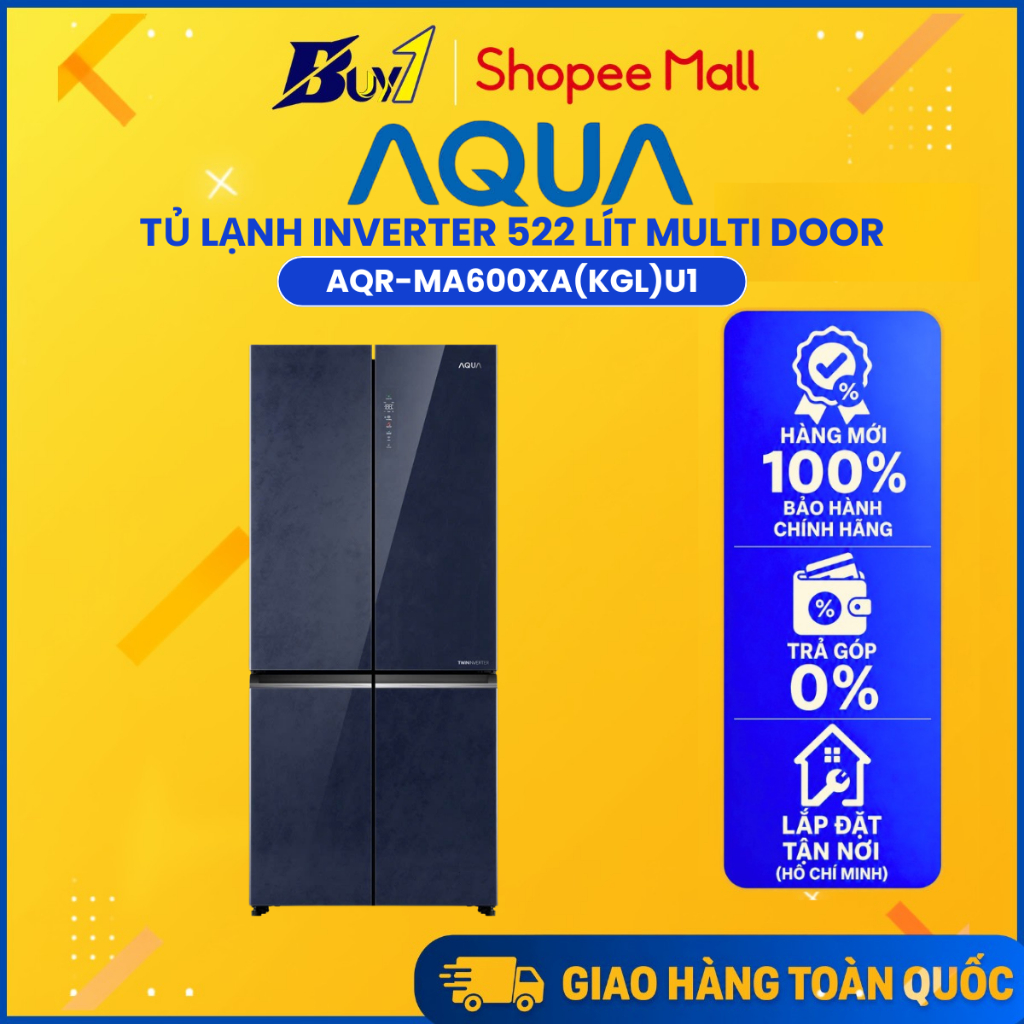 AQR-MA600XA(KGL)U1 - Tủ Lạnh Aqua Inverter 522 Lít AQR-MA600XA(KGL)U1 - Hàng Chính Hãng
