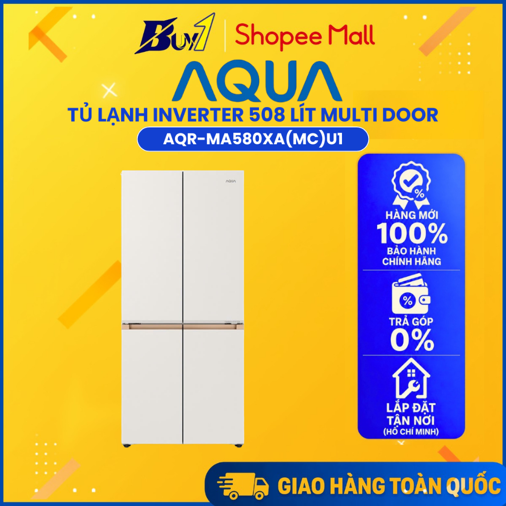 AQR-MA580XA(MC)U1 - Tủ Lạnh Aqua Inverter 508 Lít AQR-MA580XA(MC)U1 - Hàng Chính Hãng