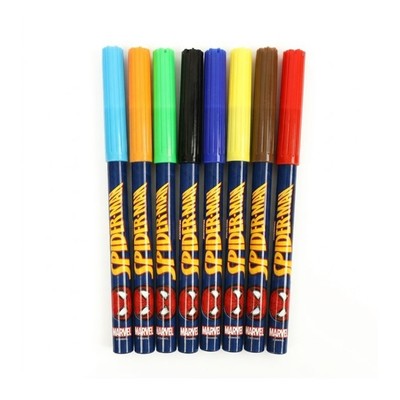 Bộ 8 Bút Washable Marker Spider Man RED RIDGE 100212