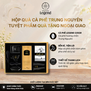 Hộp Quà Cà Phê Chồn Cao Cấp Hộp SET LEGEND Trung Nguyên Legend Thiết Kế Sang Trọng Phù Hợp Tặng Biếu