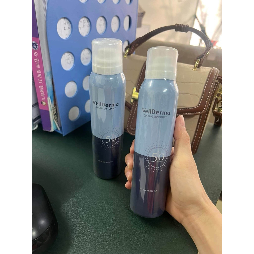 Xịt chống nắng WellDerma G Plus Cooling Sun Spray