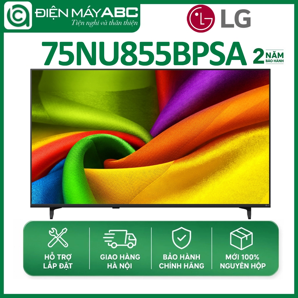 Tivi LG 75 inch 75NU855BPSA Smart TV NANO 4K AI NU85 Mới 2026