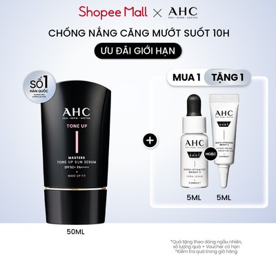 [Hàng mới về] Serum Chống Nắng Hiệu Chỉnh Sắc Da, Nâng Tone Chuẩn Hàn (50 ml) AHC MASTERS TONE UP SUN SERUM
