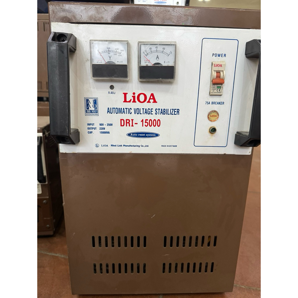 Lioa 15kw dải 90-250v, hàng cũ đẹp