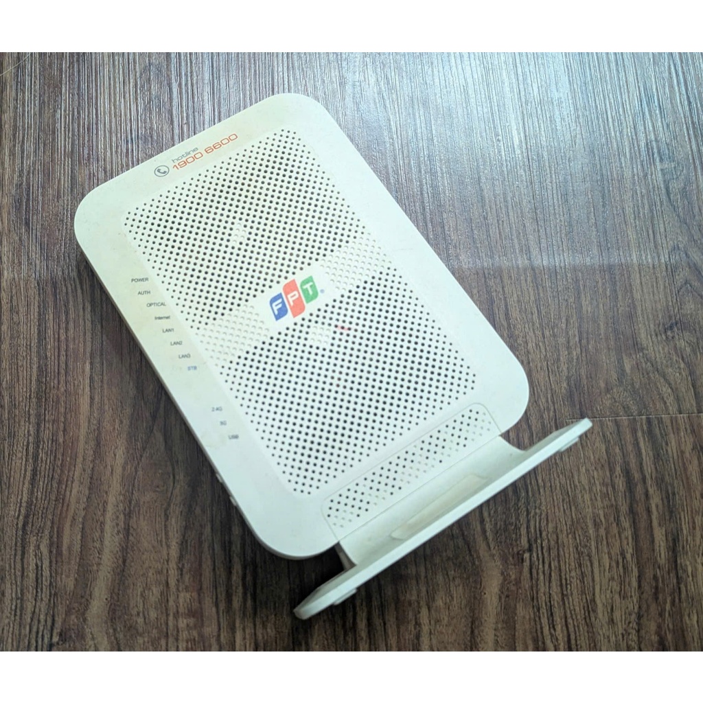 modem Wi-Fi FPT G-97RG6W hàng qua sử dụng ngoại hình vàng, internet hub ac1000c v2