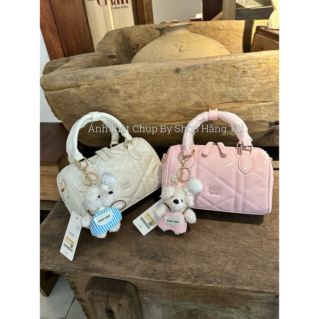 BST NEW HS391 Túi Trống Chio Chần Ô size 20cm Tặng Kèm Charm