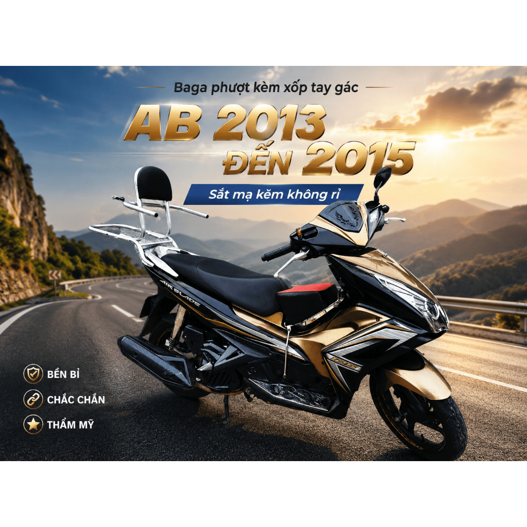Baga Lắp Cho Xe Máy AB Từ Năm 2013 Đến 2015