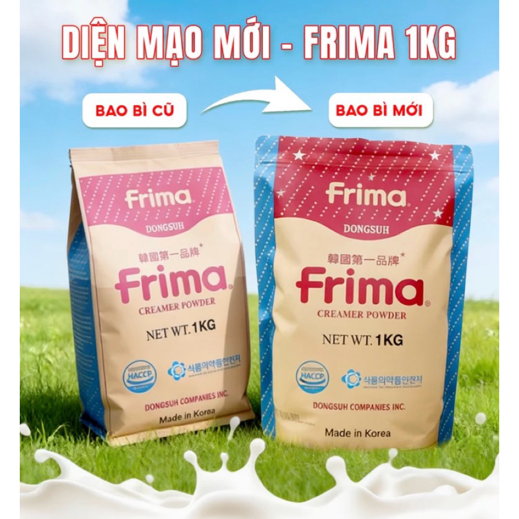 Bột béo, bột kem sữa Frima pha trà sữa