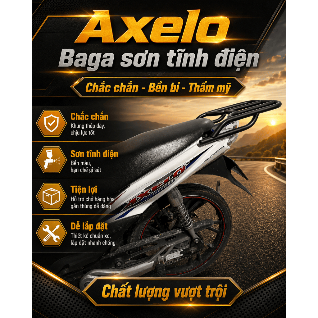 Baga thay thế cản xe zin Axelo