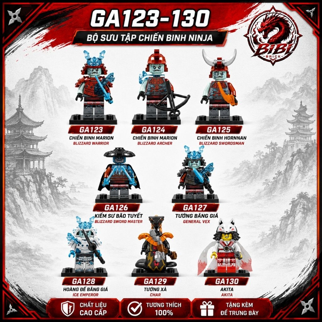 [IN LƯNG](SẴN HÀNG)Tổng Hợp Chiến Binh Băng Giá-Samurai Băng Giá-Minifigures Ninjago Season 11