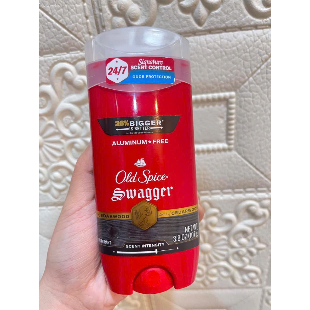 Lăn khử mùi Old Spice không chứa nhôm dành cho nam, bảo vệ 24/7 - 107g