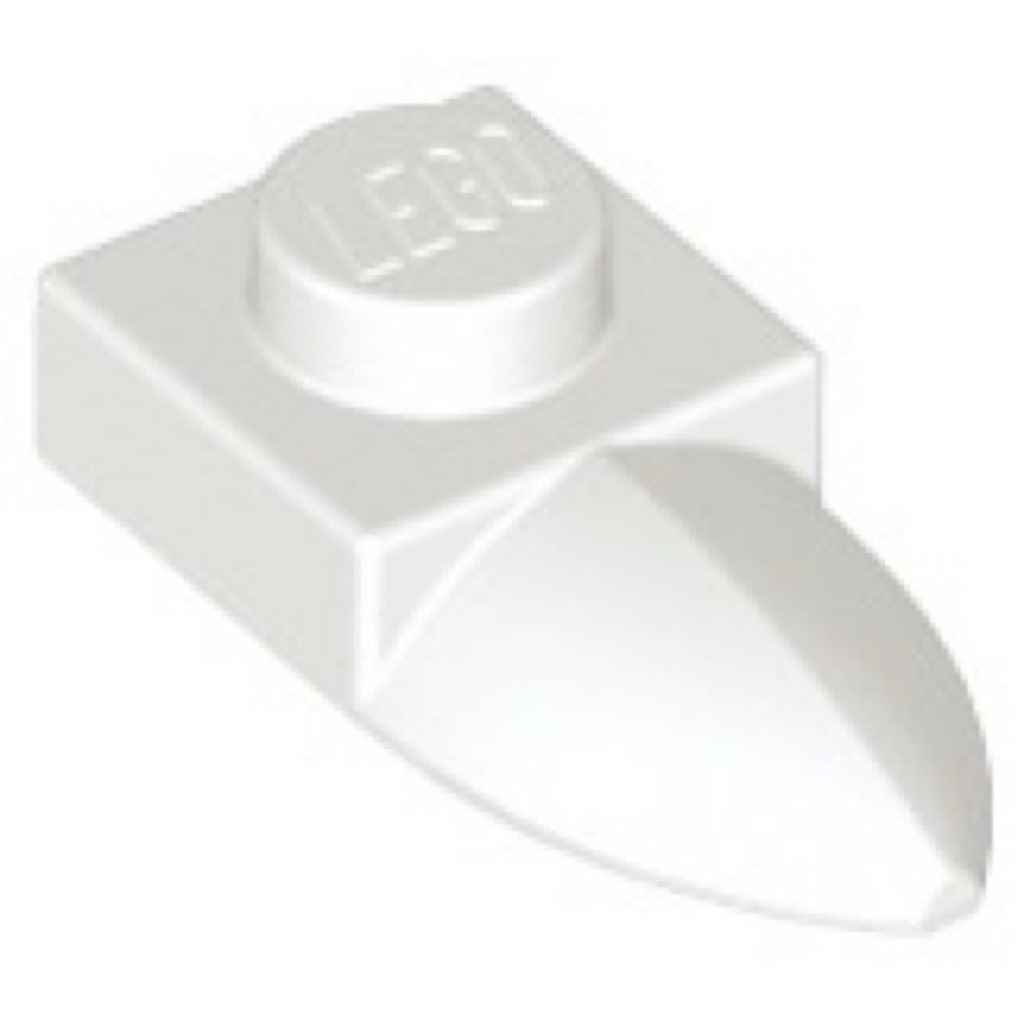 Combo 4 Plate Modified 1x1 with Tooth Horizontal – Plate 1x1 Có Răng Ngang Part 49668 (Alt: 35162, 4