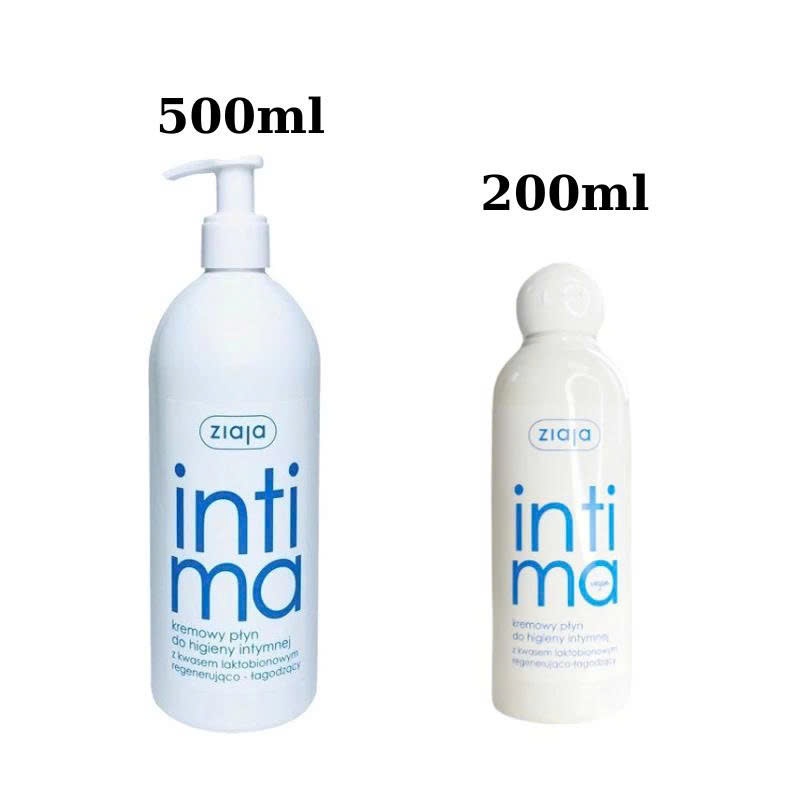 (Xanh nhạt 500ml)  Dung dịch vệ sinh phụ nữ Intima Ziaja chính hãng 500ml