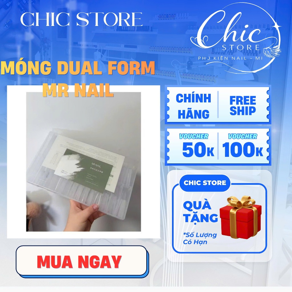 móng cao cấp Móng úp MR NAIL làm dual form, móng làm dual form mr nail