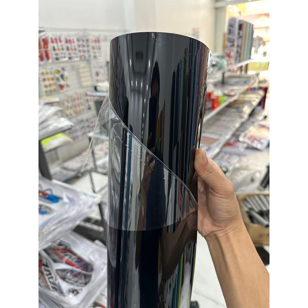Decal Đen 3 Lớp Đế Pet Siêu Bóng HD Khổ 1m50