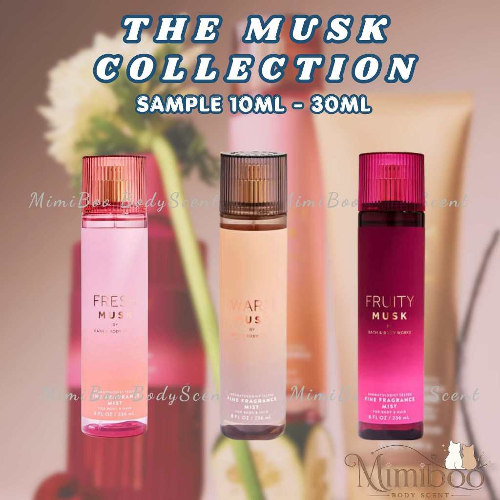 [Mini] Warm Musk| Fresh Musk| Fruity Musk| The Musk Collection - Xịt thơm BodyMist