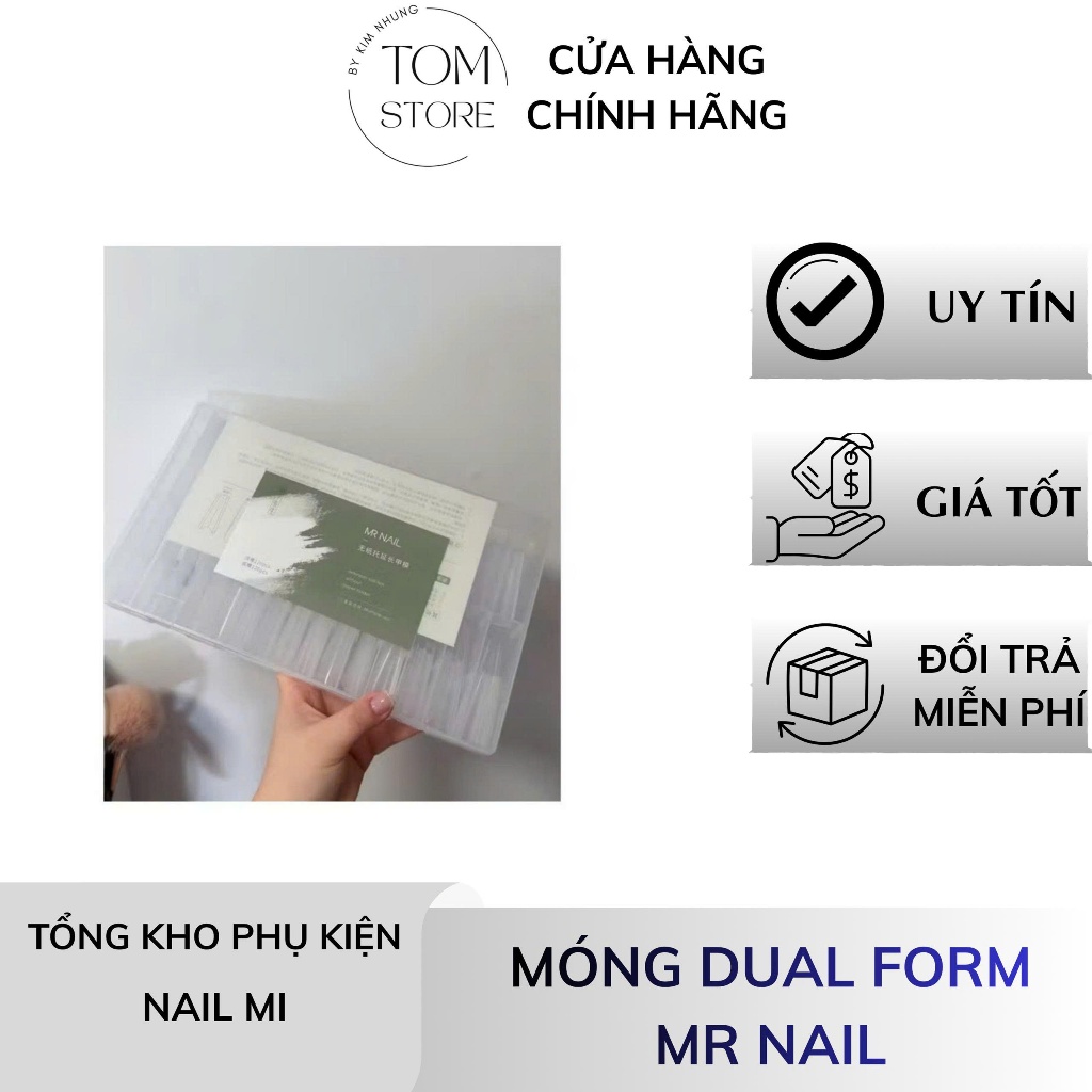 móng cao cấp Móng úp MR NAIL làm dual form, móng làm dual form mr nail
