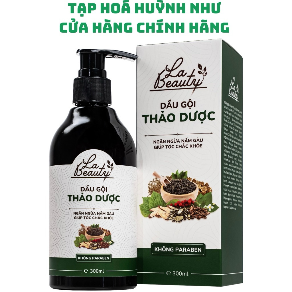 [CHÍNH HÃNG]Dầu gội thảo dược La Beauty dưỡng tóc suôn mượt, phục hồi tóc chuyên sâu (300ml)